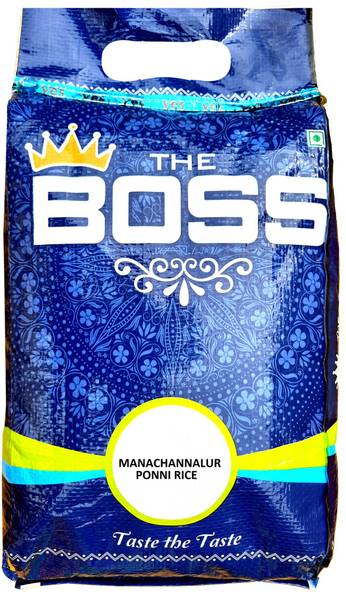 The Boss Manachannalur Ponni Rice (Full Grain, Boiled)