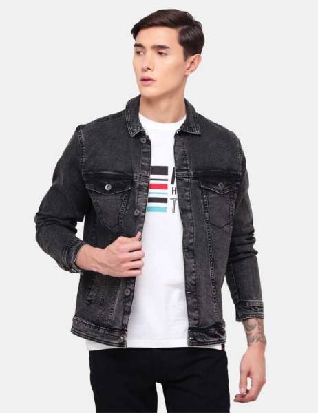 ARBIA FUNKI Full Sleeve Solid Men Denim Jacket