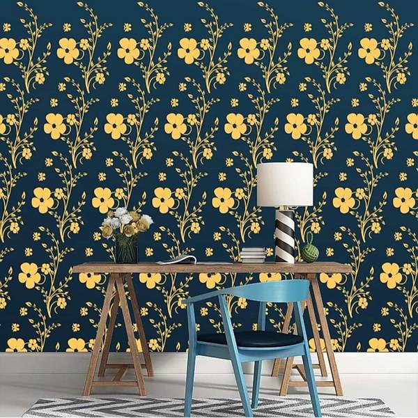 Aaradhya Collection Reusable DIY Designer PVC Wall Stencil Painting for Home Decoration (Flower Design, 16 x 24 inches) B6707 Wall Stencil Stencil