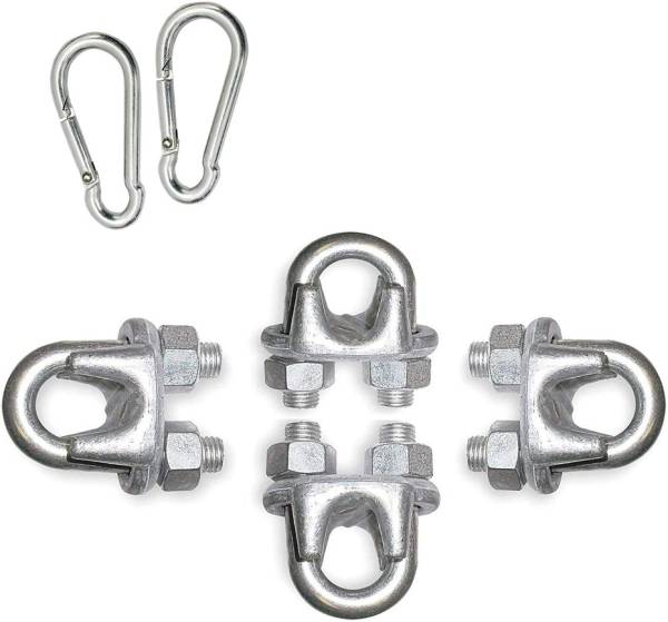 SSG Sports Machine Wire Lock 4 Pieces with 2 Snap Hooks Heavy Duty Locking  Carabiner - Price History