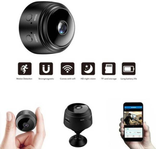 CTRZQ Mini Spy Camera Magnet WiFi Hidden Camera Wireless Portable