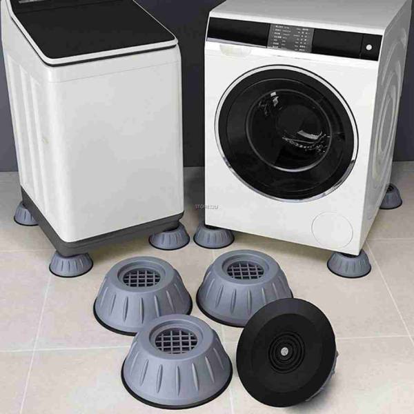 Etofli Anti Vibration Rubber Washing Machine Feet Pads, Anti-Walk Dryer Washer Vibration Pads,Anti Vibration Pads with Suction Cup Feet, Fridge Washin...