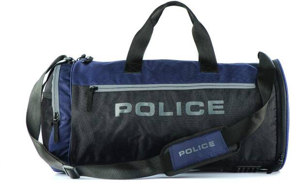 POLICE Aarron 25 LTR Men's Gym Bag (PTO4342771_5-65_Black/Navy) Gym Duffel Bag