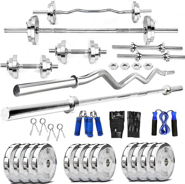 HACKERX 70 kg 70 KG Steel Plates Combo Home Gym Combo