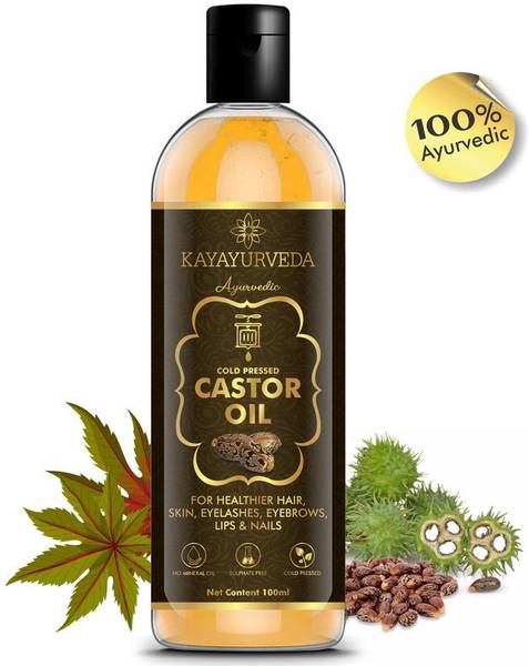 KAYAYURVEDA Cold-Pressed 100% Pure Castor Oil Hair Oil