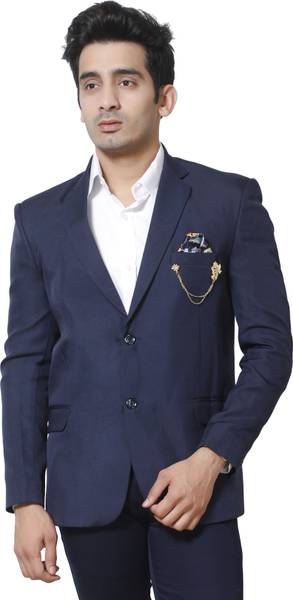 Fourfolds Solid Single Breasted Party, Wedding Men Blazer