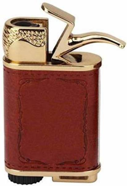 STARDOM MART stylish brown leather lighter Aluminium Gas Lighter