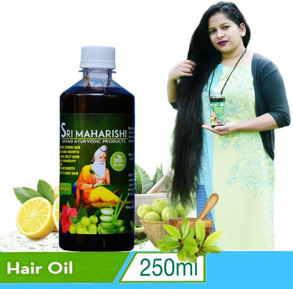SRI MAHARISHI ADIVASI AYURVEDIC PRODUCTS Herbal Hair Oil 250ml Hair Oil