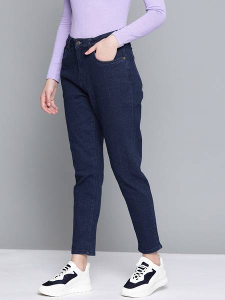 HARVARD Boyfriend Women Dark Blue Jeans