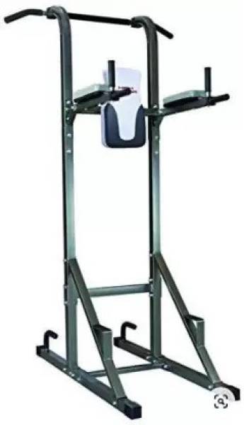 KANG Fitness Exercise Equipment Adjustable Height Pull/Push Up Bar Tower (Black) Dip Station