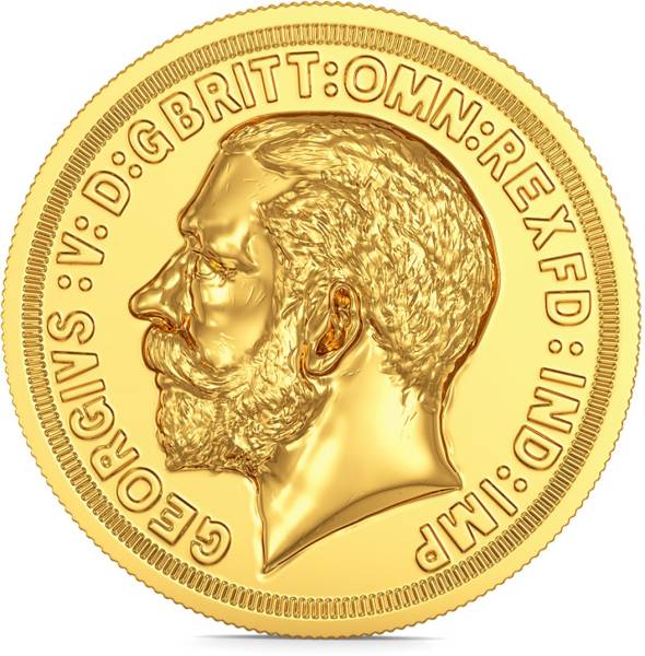 Joyalukkas George Head Design 22 K 25 g Yellow Gold Coin