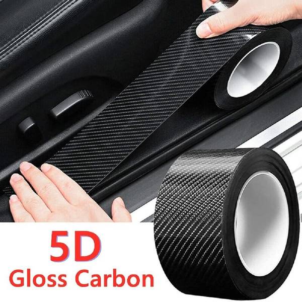 Auto Snap K5D 3m Nano Sticker Tape High Gloss Anti Scratch Black Carbon Fiber Paint Protection Film Heat Resistant Flexible Tape PPF for Car Protectio...