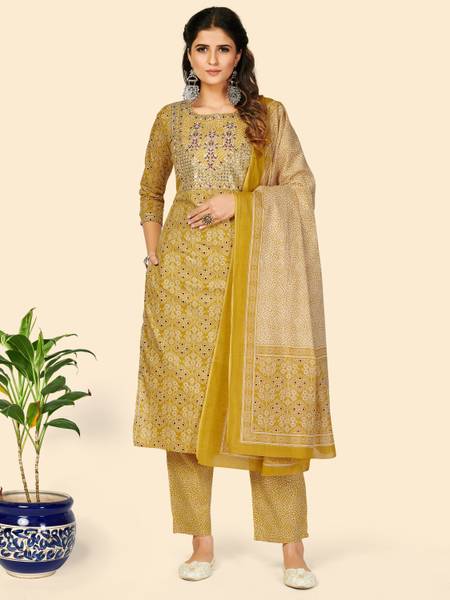 Vbuyz Women Kurta Pant Dupatta Set