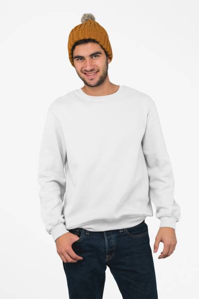 ATHDEMO Full Sleeve Solid Men Sweatshirt