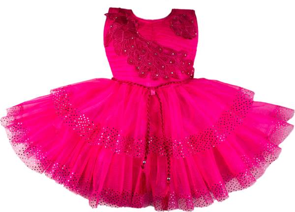 Girls midi knee deals length party dress
