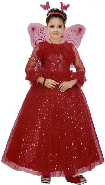 SAMJHO FASHION Girls Maxi/Full Length Party Dress