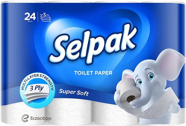 Selpak Toilet Roll 3ply (24 Rolls/Pack) Toilet Paper Roll