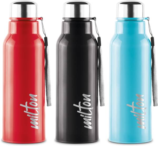 MILTON Steel Fit 600 Insulated Inner SS Water Bottle Set of 3