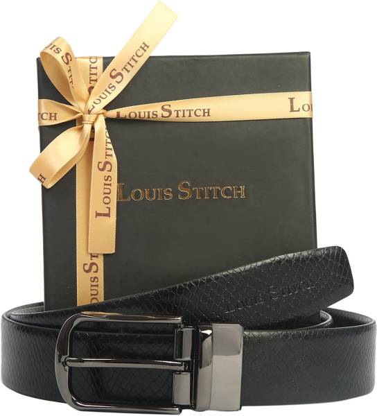 Buy LOUIS STITCH Men's Reversible Italian Leather belt for men