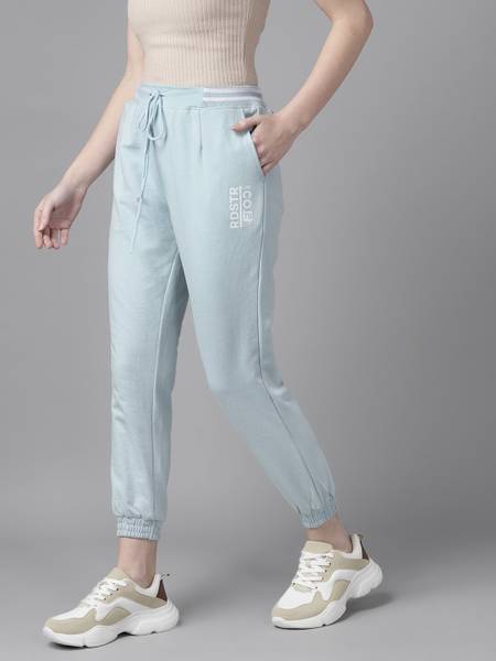 Roadster Solid Women Blue Track Pants Price History
