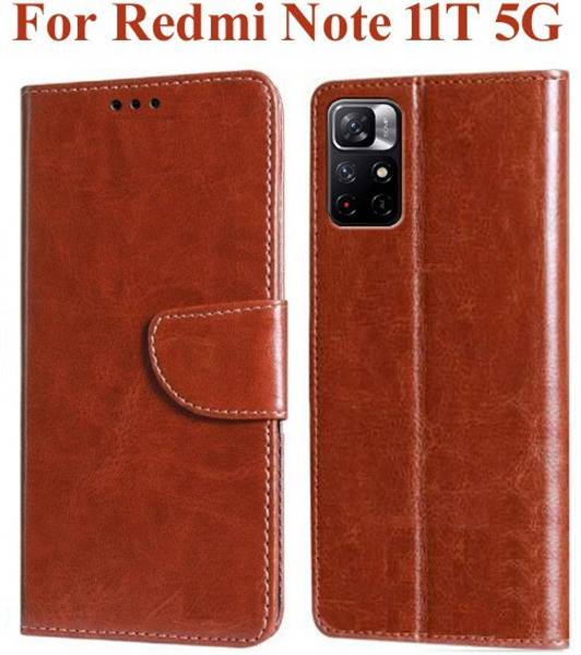 Wristlet Flip Cover for Redmi Note 11T 5G, POCO M4 Pro 5G