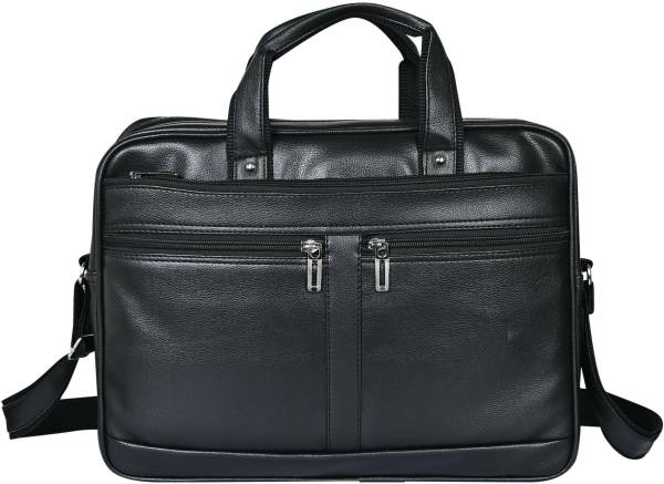 Pramadda Pure Luxury Black Messenger Bag TopGrain Faux Leather Messenger Shoulder Side Bag for Men | messenger bags for men | office shoulder bag for ...