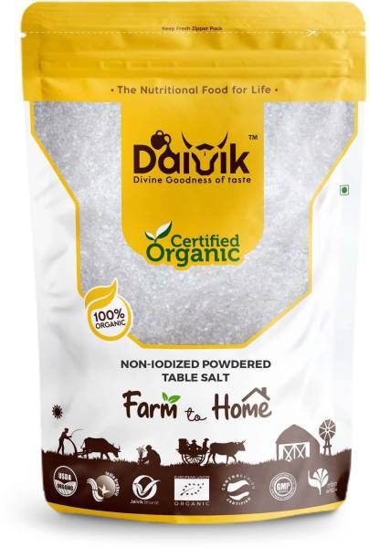DAIVIK ORGANIC Natural Non-Iodized Powdered Table Sea Salt, 2 Kg Sea Salt