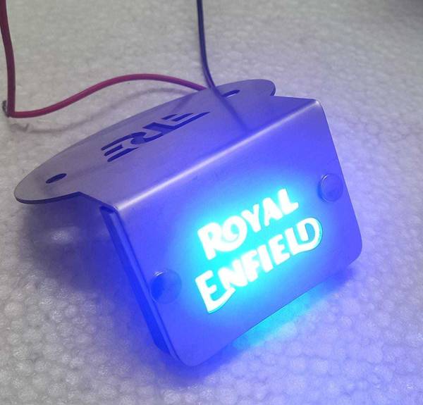 KOHLI BULLET ACCESSORIES Master Cylinder Cap With BLUE LED For Royal Enfield Classic Reborn , Meteor 350 Handlebar Hand Guard