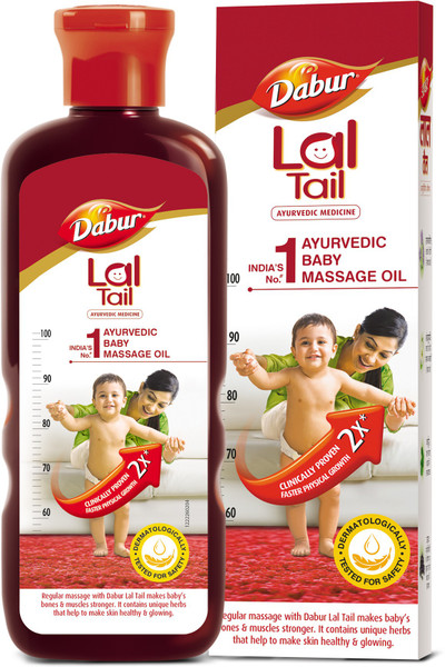 Dabur Lal Tail Ayurvedic Baby Oil Clinically Tested 2 X Faster Physical Growth