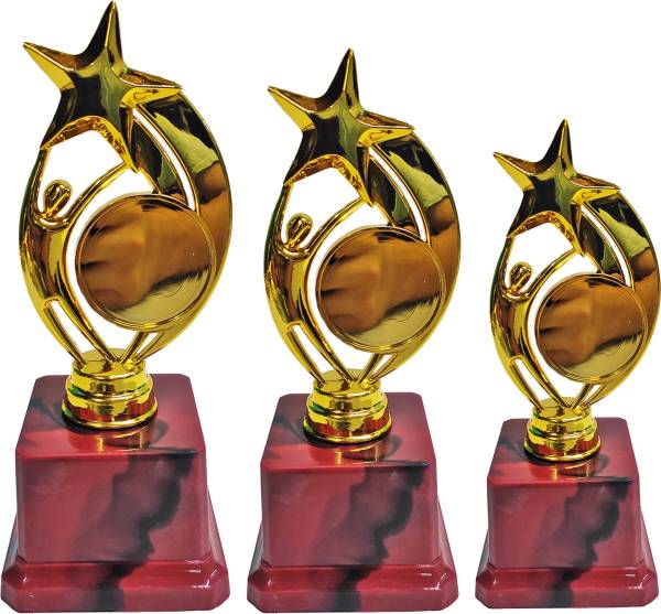 BAREEZ PURE (10.5,9.5,8 Inch) Trophy for Cricket tournament, Sport, Academy, Awards, School Trophy