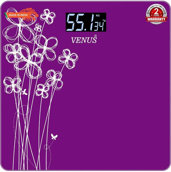 Venus Digital Glass Weighing Scale  (Purple)