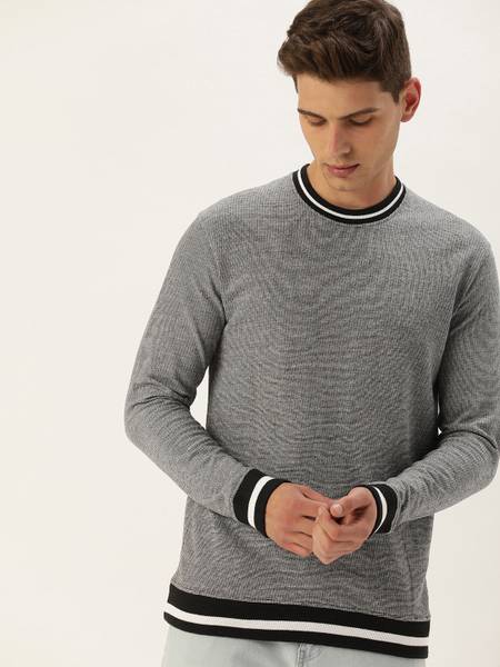 ARISE Full Sleeve Solid Men Sweatshirt