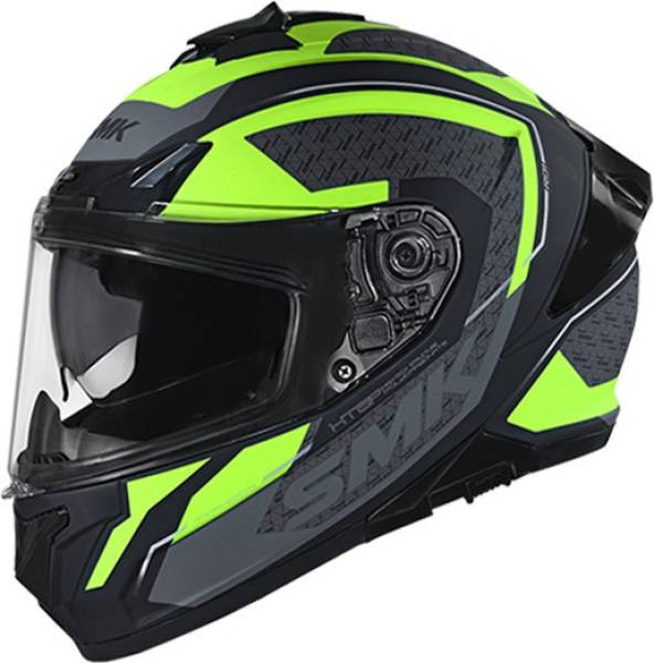 SMK TYPHOON RD1 MA246 MATT BLACK YELLOW GREY Motorbike Helmet