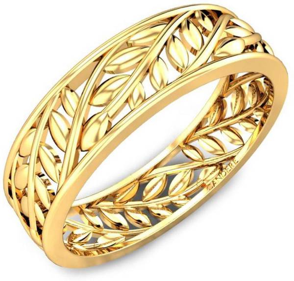 Candere by Kalyan Jewellers Lightweight Band 18kt Yellow Gold ring