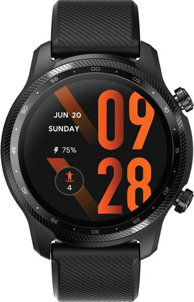 Mobvoi TicWatch Pro 3 Ultra GPS Smartwatch  (Black Strap, Free Size)