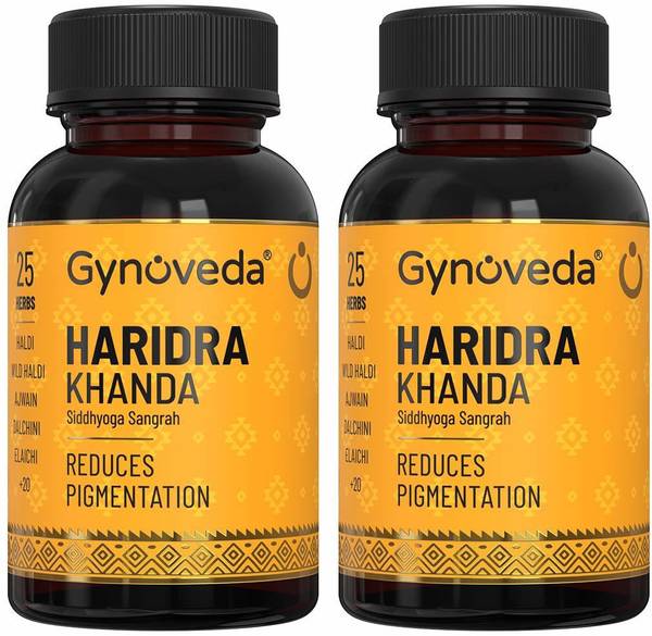 Gynoveda Haridra Khanda Anti Pigmentation Ayurvedic Tablets, 480 | Remove Tan, Dark Spots