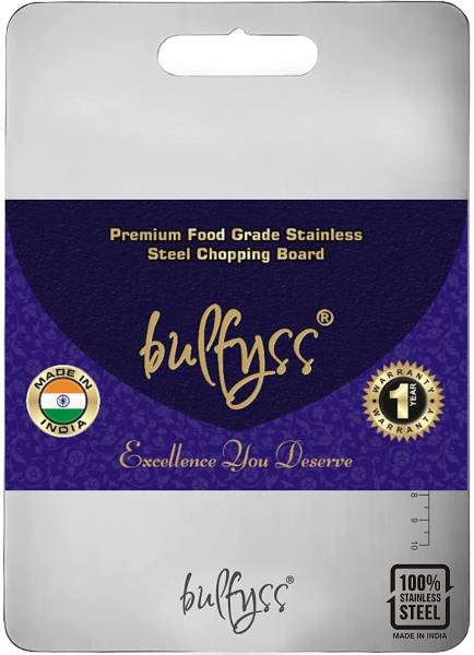 Bulfyss Food Grade Stainless Steel Chopping Cutting Board for Kitchen, BPA Free Stainless Steel Cutting Board