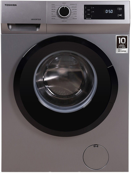 TOSHIBA 7.5 kg Fully Automatic Front Load Washing Machine with In-built Heater Silver
