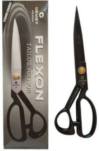 hurrio Professional Tailoring Clothes Cutting for Home and Office use Set of 1, Black Scissors