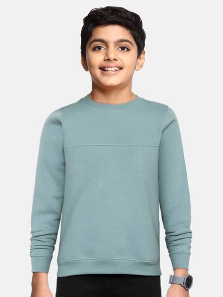 UTH by Roadster Full Sleeve Solid Boys Reversible Sweatshirt