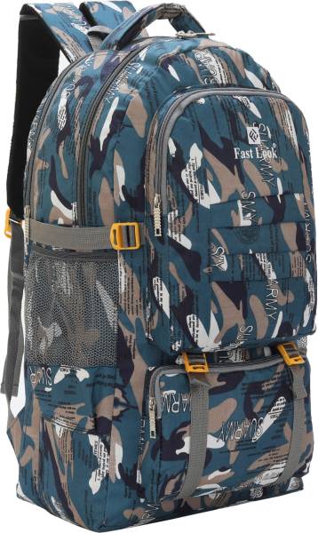 Fast look Expandable Travel Rucksack Backpack for Sport Camping Hiking Trekking Bag-Green Rucksack - 55 L