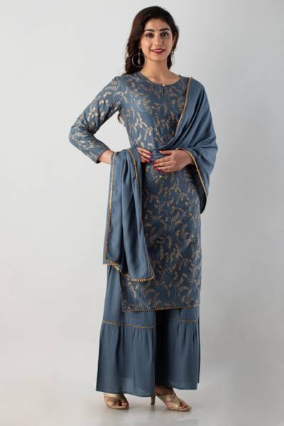 jayleen Women Kurta Sharara Set