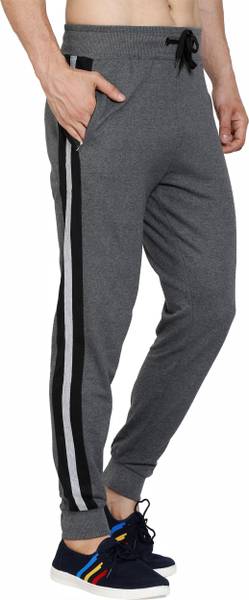 GYRFALCON Printed Men Grey Track Pants