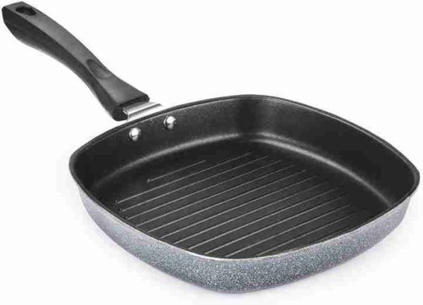 Niyara Enterprise Premium quality grill pan with hammer tone strong back,hard coating Grill Pan 22 cm diameter 0.9 L capacity