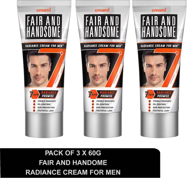 FAIR AND HANDSOME Radiance Cream For Men (Pack of 3 X 60G)