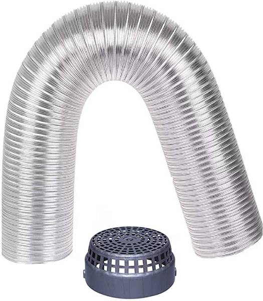 AMPEREUS 4 inch 10 feet with Cowl Cover Hose Pipe