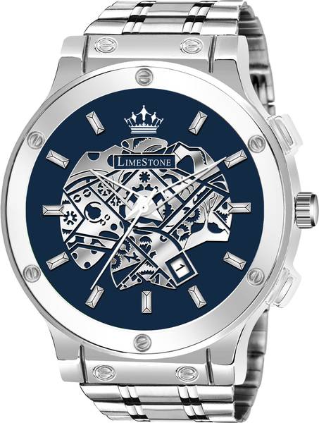 LIMESTONE OTUS Limited Series Skeleton Look With Date Functioning for Men Trending Quartz Analog Watch  - For Boys