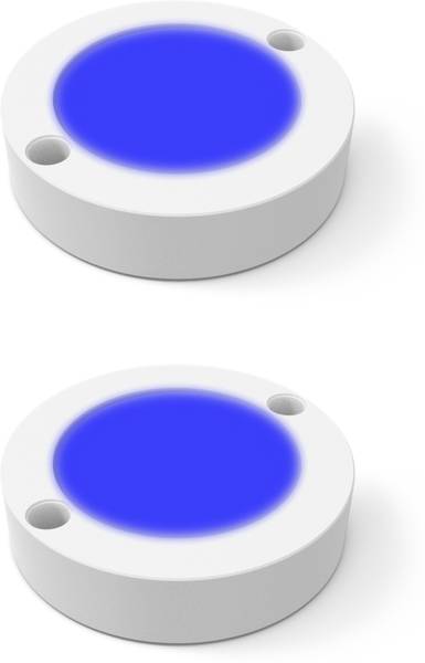 Fybros 3 Watt Blue Colour Zest Striker Surface LED Ceiling Light 3w Round (Pack of 2) Recessed Ceiling Lamp