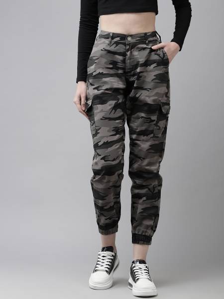 THE DRY STATE Relaxed Women Grey Trousers