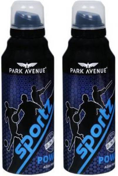 PARK AVENUE Sport power Body Spray - For Men (300 ml, Pack of 2) Body Spray - For Men & Women